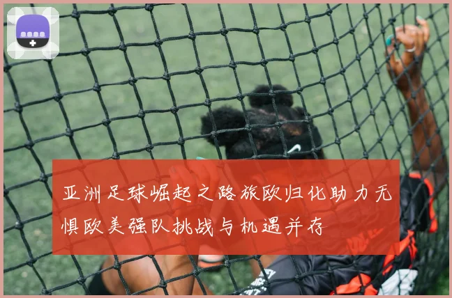 亚洲足球崛起之路旅欧归化助力无惧欧美强队挑战与机遇并存